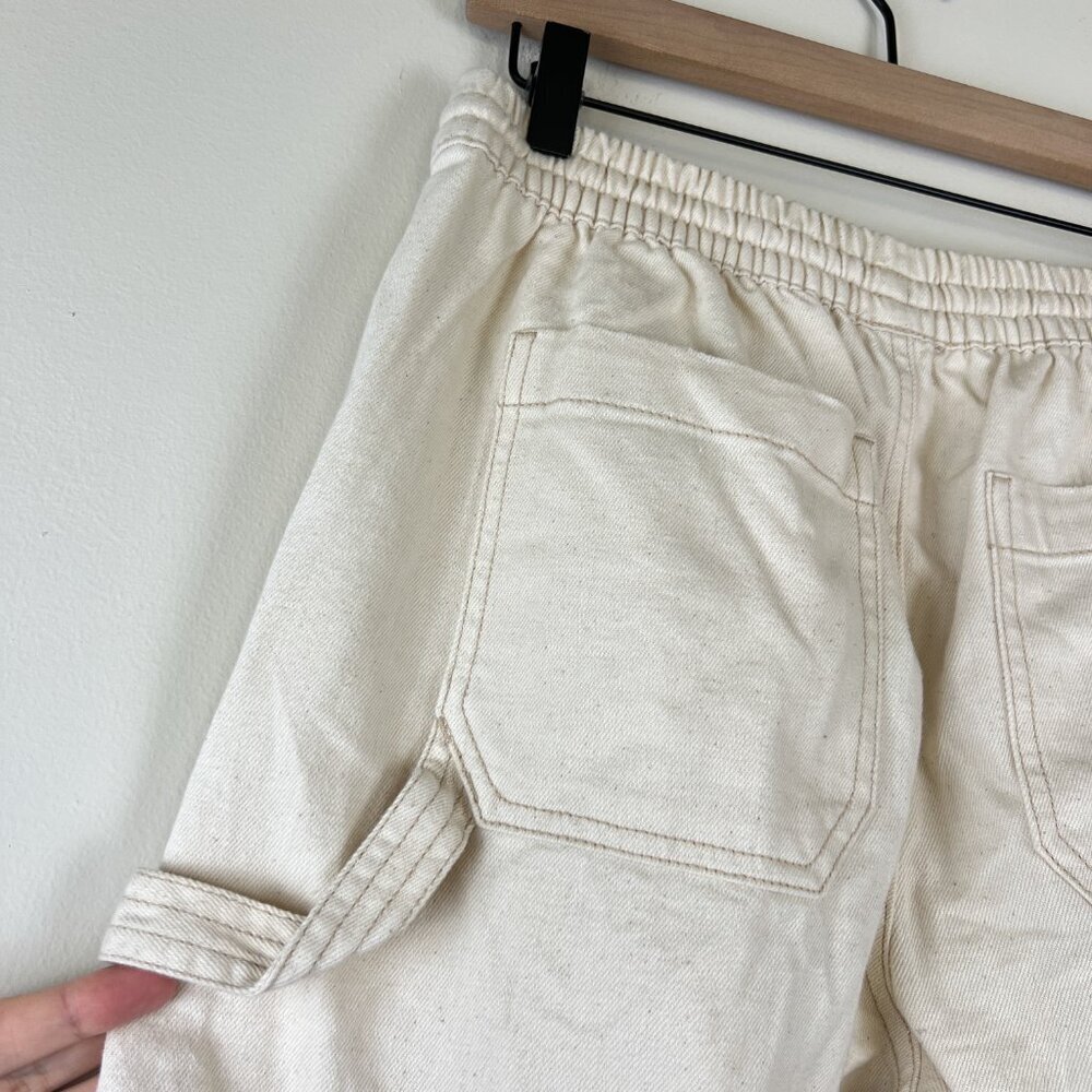 Aerie Cream Speckled Low & Slouchy Wide Leg Trouser Pants - Picture 7 of 7